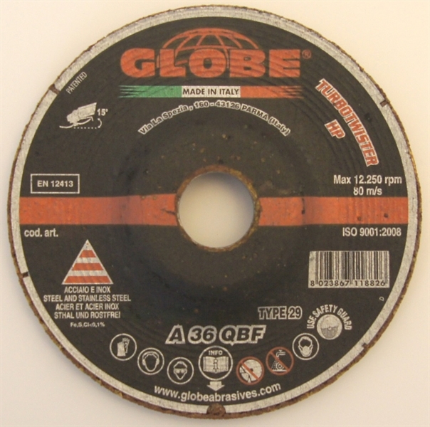 Disco Abrasivo Globe TurboTwister 115 x 4,0