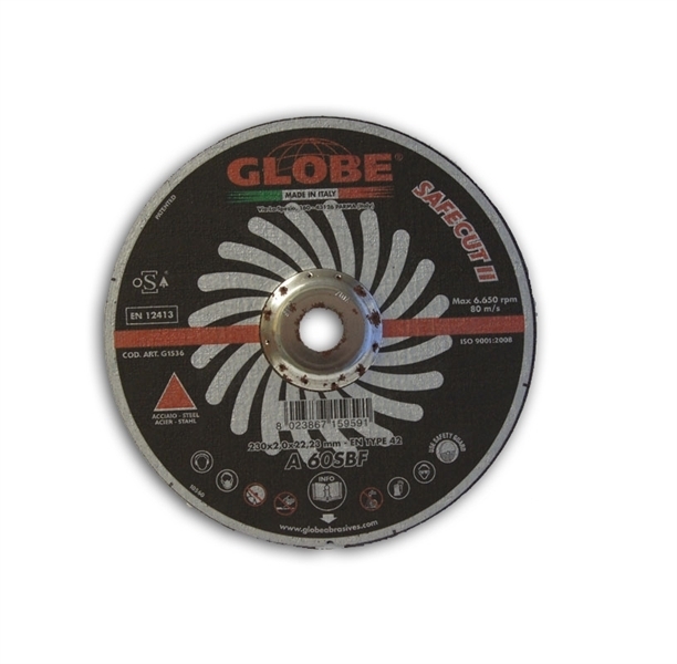 Globe 230 x 2,0 INOX SAFECUT II